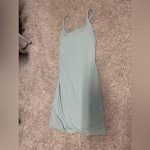 Halara teal golf dress with built in shorts